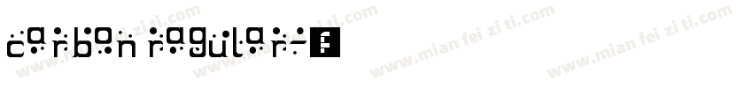 carbon ragular字体转换